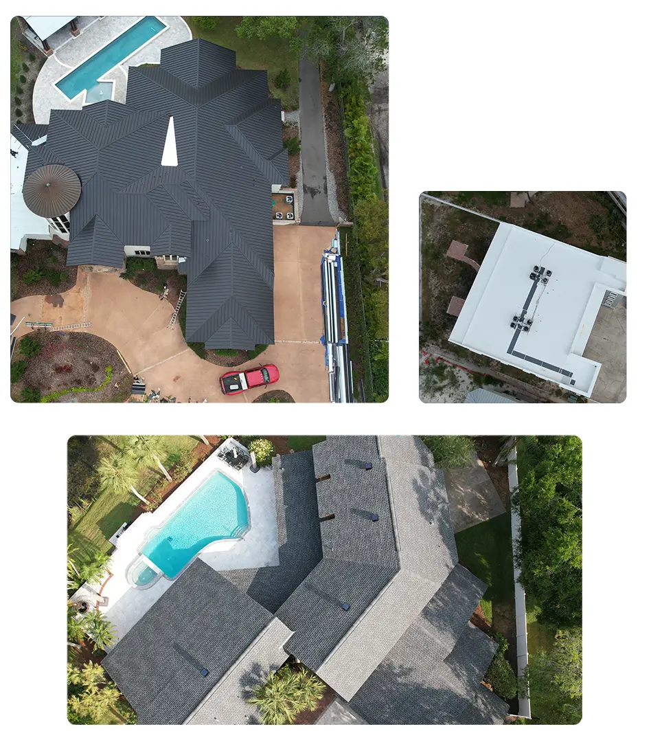 Selection of completed Trust Roofing projects