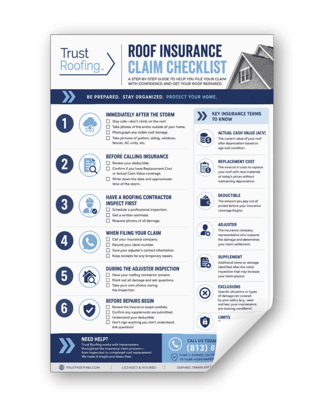 Roof Insurance Claim Checklist